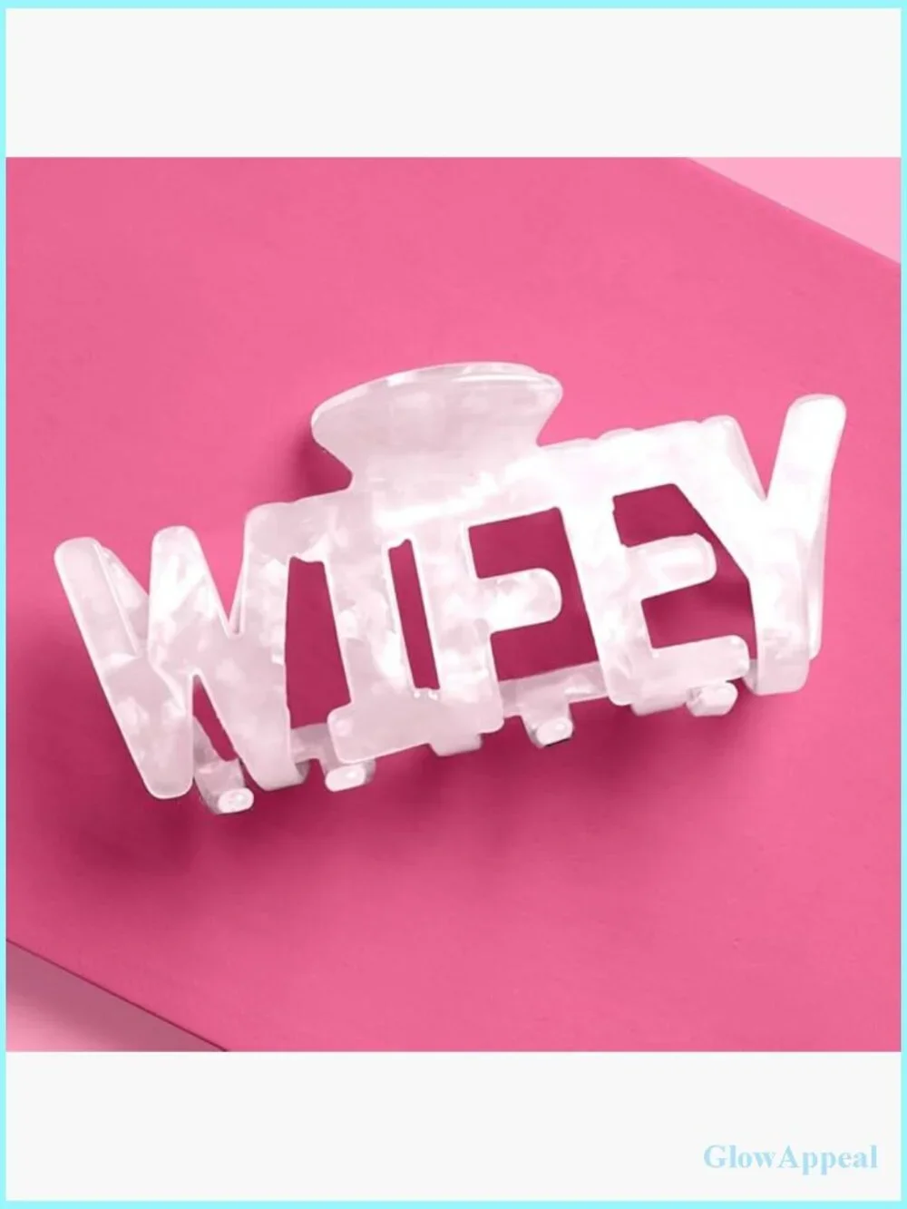 Wifey Claw Hair Clip with Sturdy Teeth - Bride to Be